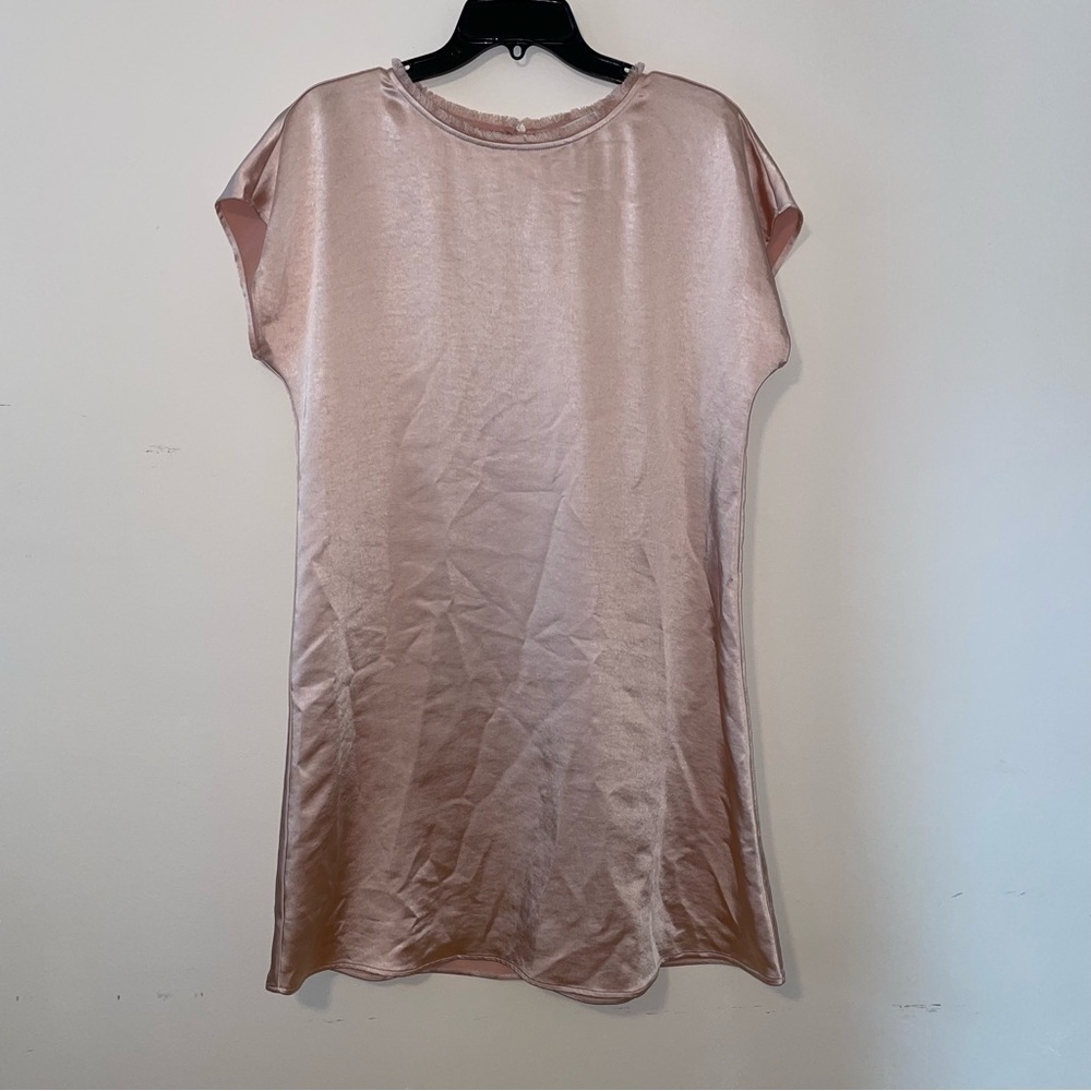 Melissa Nepton Georgina Pink Satin Dress Size Small